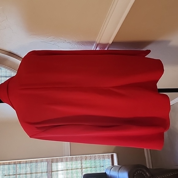 Bright Red Blazer with 2 front pockets. - Picture 3 of 4